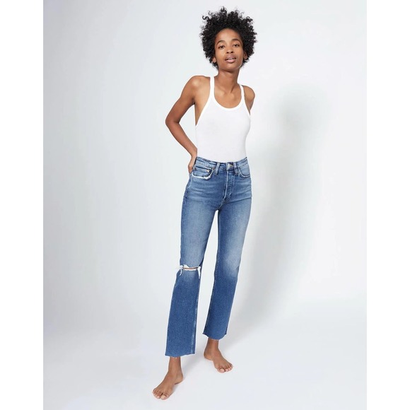 Re/Done Denim - New! RE/DONE Comfort Stretch Ultra High Rise Stove Pipe Jeans Size 26